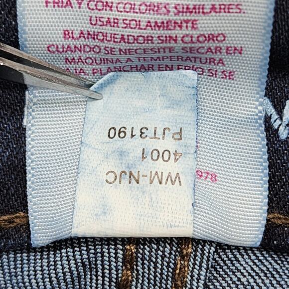 No Boundaries Jeans Womens 15 Juniors Blue Dark Wash High Rise Skinny Stretch - Picture 7 of 12